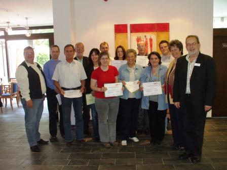 Abschluss und Zertifikatsübergabe des Ausbildungskurses  2009